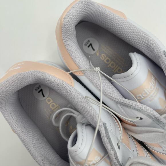 ADIDAS Superstar XLG Sneakers Size 7 Shoes White Peach NWT/No Box Womens Lace Up - Picture 10 of 16